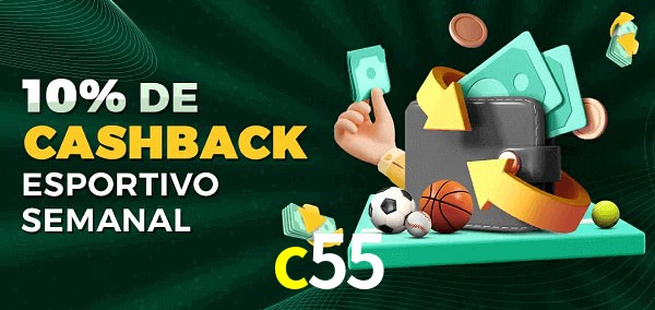 10% de bônus de cashback na c55